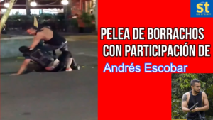 Le dieron duro a Andrés Escobar en pelea callejera